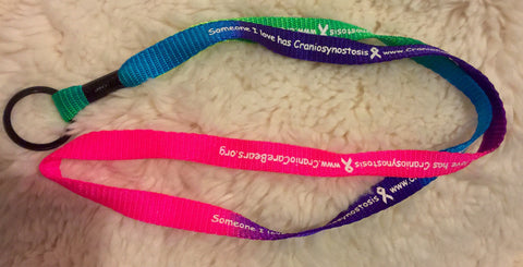 Someone I Love has Craniosynostosis Colored Lanyard