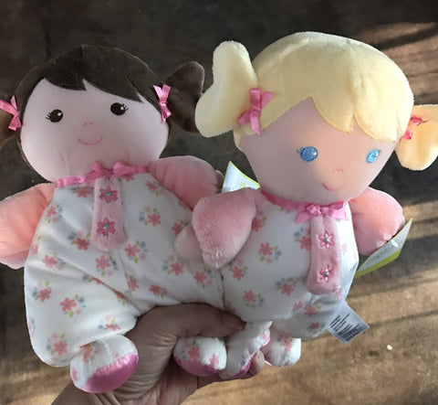 Soft baby doll with scar