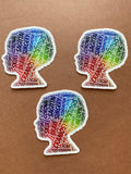 Craniosynostosis car decal(head)