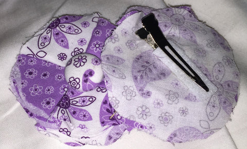 SALE-Purple Flower Hair Clip