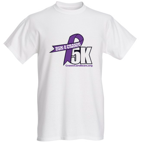 SALE - Run4Cranio Virtual 5K Run Walk T-Shirts & Onsies WITH FREE TYVEK BIB