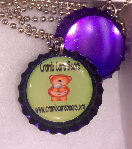 SALE**Cranio Care Bears Bottlecap Necklace