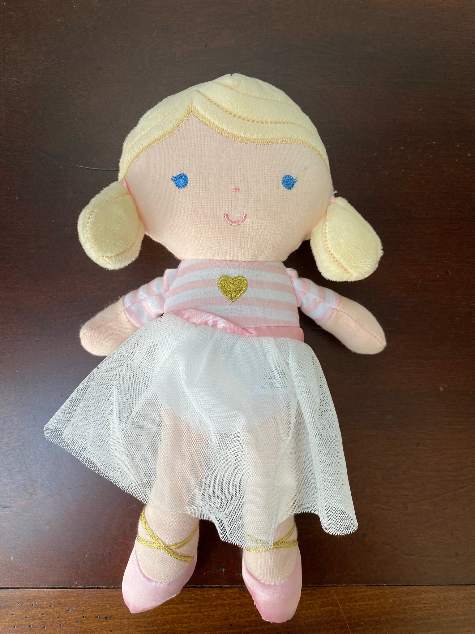 Soft baby doll with scar Cranio Care Bears