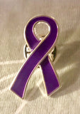 Purple Ribbon Pin