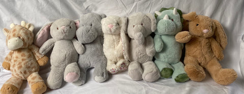 Stuffed animals with scars