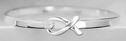 SALE Silver Ribbon Tiffany Bracelet